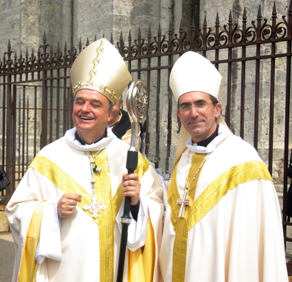 Bischof Wiesemann und Bischof Pansard