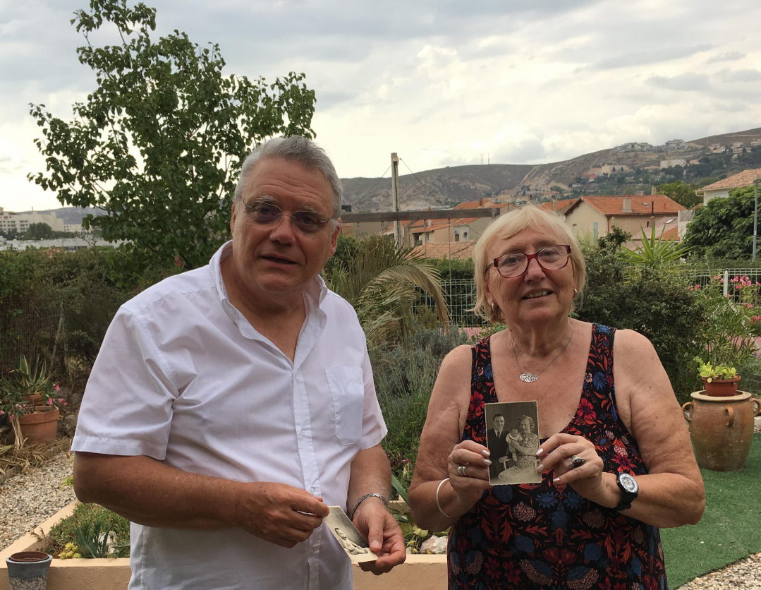 Josette Cas und Stéphane Chmelewsky (Präsident der Les Amis de Franz Stock)