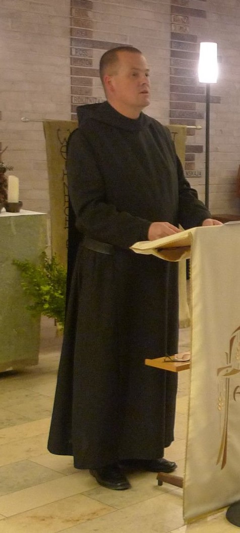 Prior Ralph Greis OSB hier in Bochum, Heimkehrerdankeskirche (2015)