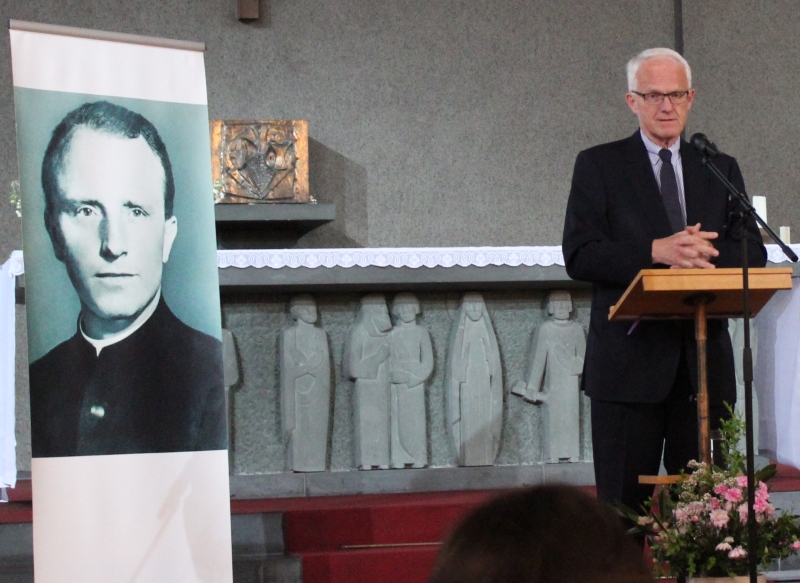 Ministerpräsident a.D. Professor Dr. Rüttgers würdigte Leben und Wirken von Abbé Franz Stock in der Heimkehrer-Dankeskirche Bochum.